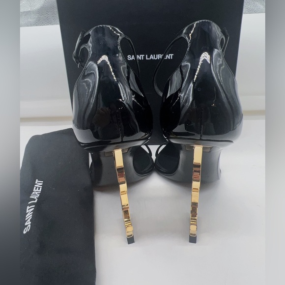 Saint Laurent Opyum Patent Leather Sandals - Picture 10 of 15